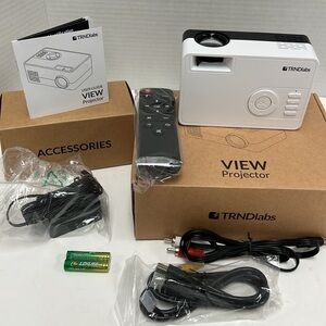 New in Box TRNDlabs Compact/Portable View Projector and Remote
